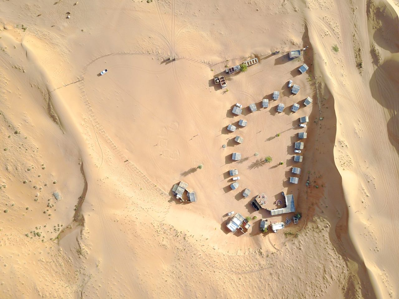 Luftaufnahme Nomadic Desert Camp in Oman