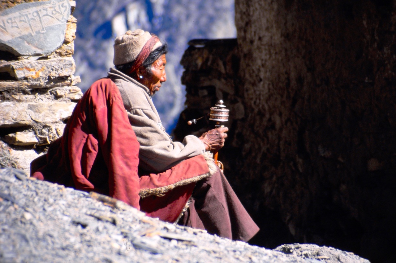 Nepal old woman