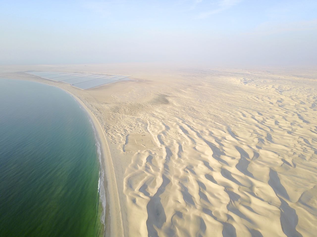 Drone Pic of Sugar Dunes in Oman